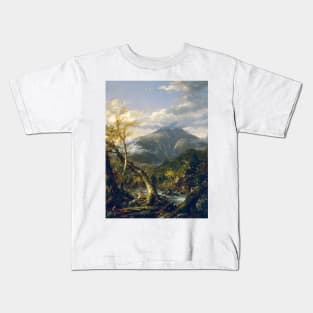 Indian Pass by Thomas Cole Kids T-Shirt